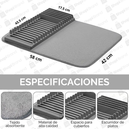 Escurridor DryLux® Organizador de Platos Absorbente