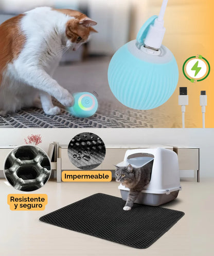 CleanPaw® tapete recolector arena+ pelota inteligente GRATIS