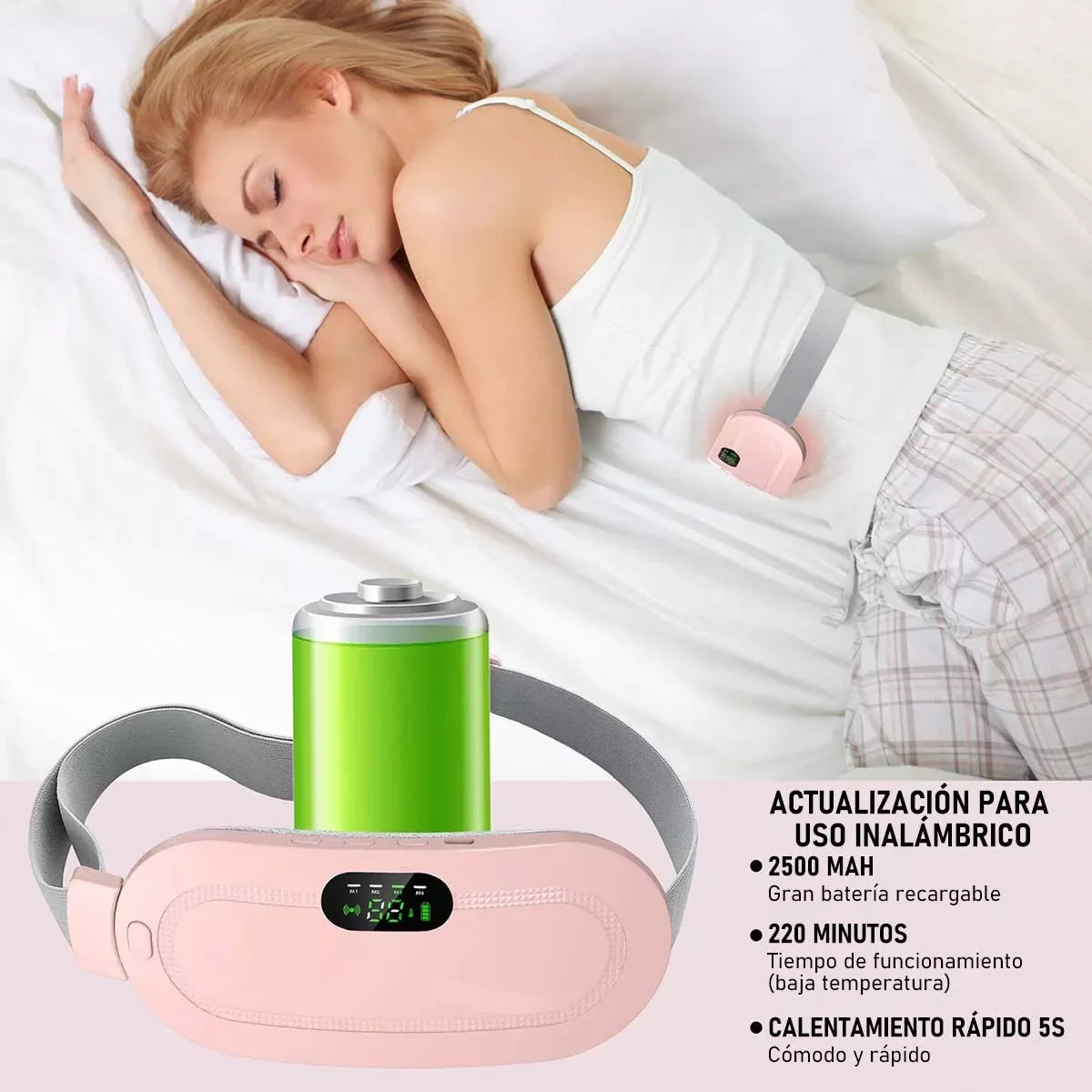 Cinturón Térmico FemHeat®  Alivio Instantáneo para ti