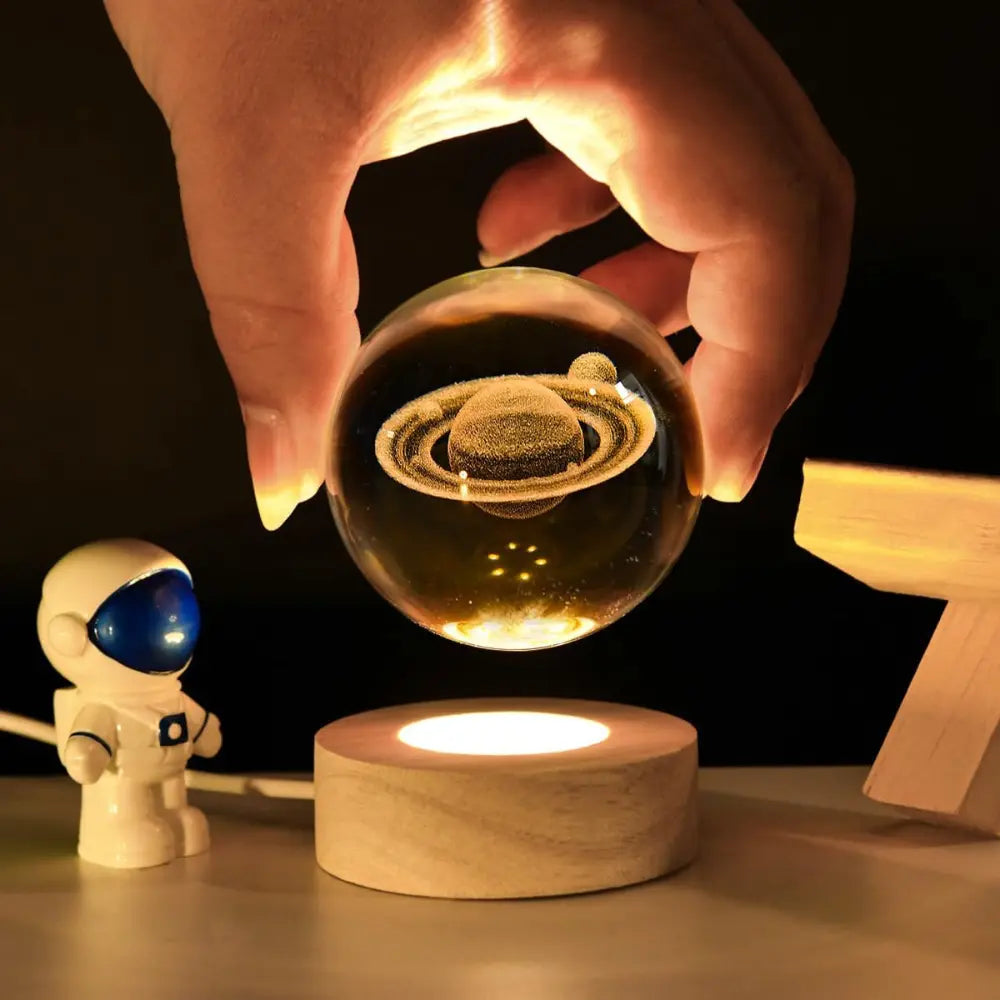 Esfera de Sueños®| Lámparas nocturnas con base de madera