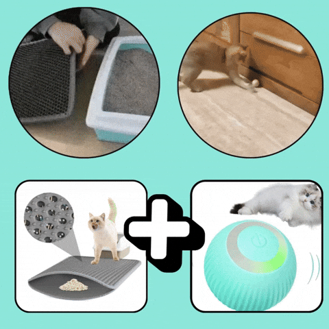 CleanPaw® tapete recolector arena+ pelota inteligente GRATIS