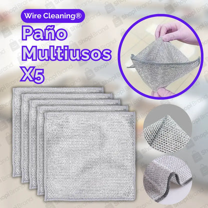 Paños De Limpieza Multiusos Wire Cleaning® (Pack x 5)
